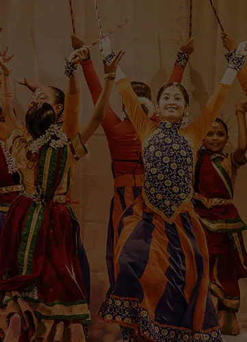 Performance ensemble in matching costumes